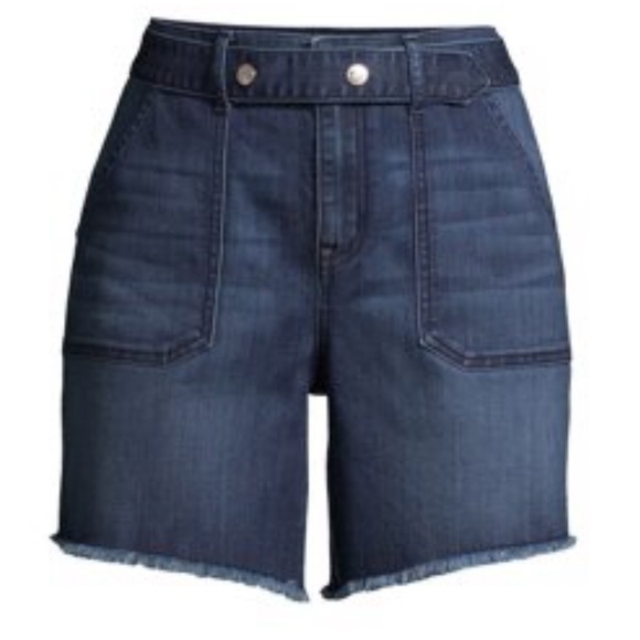 High rise denim short - Picture 1 of 4